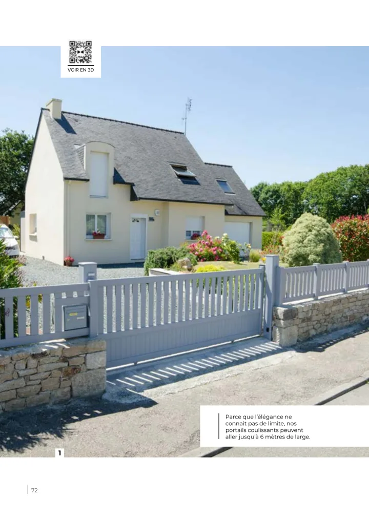 Portail aluminium coulissant