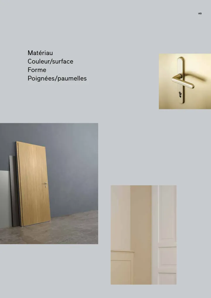 Poignée intérieure d’une porte Finstral