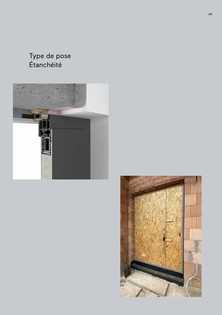 Pose d’une porte d’entrée Finstral