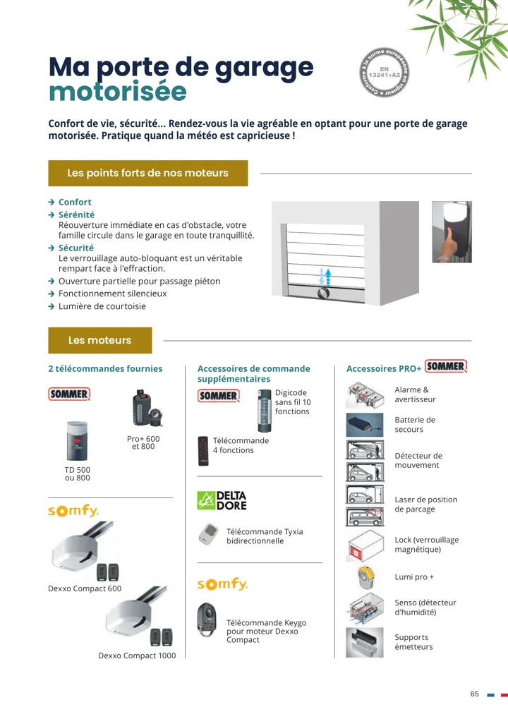 Motorisation de porte de garage