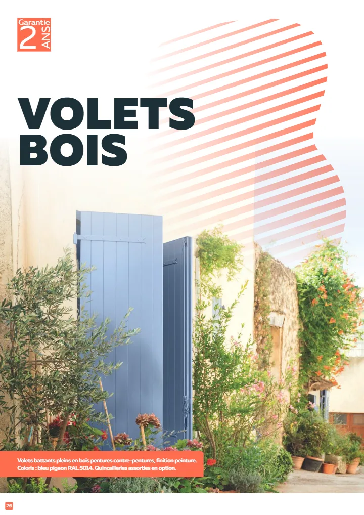 Volets battants en bois Thiebaut