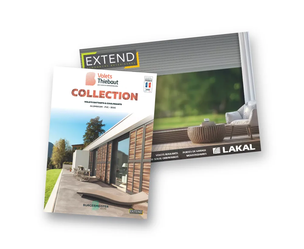 Volets roulants aluminium LAKAL sur une maison contemporaine