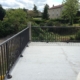 Garde-corps anthracite sur une terrasse en toit